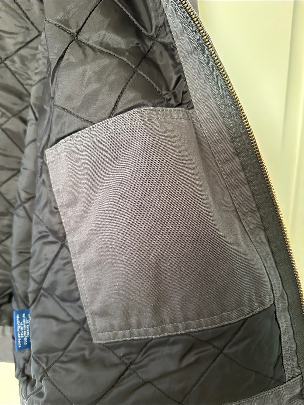 Dickies Men's Charcoal Zip-Front Bomber Jacket - Picture 7 of 12